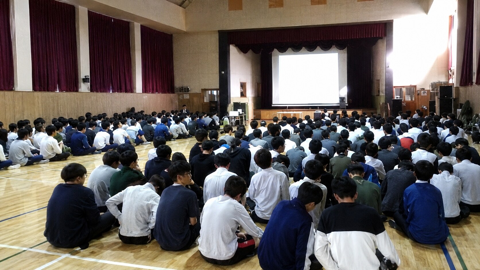 대명중학교 학생 생명존중교육 강당 현장 생명존중교육 현장